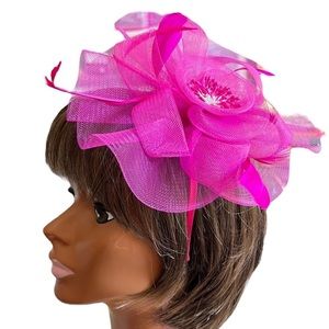 Elegant Pink Fascinator Hat
